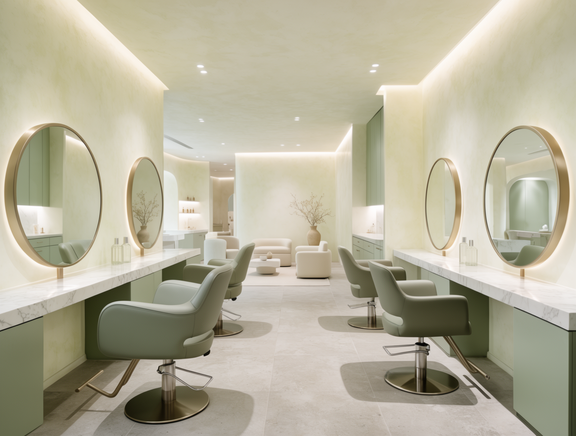 Modern salon interior